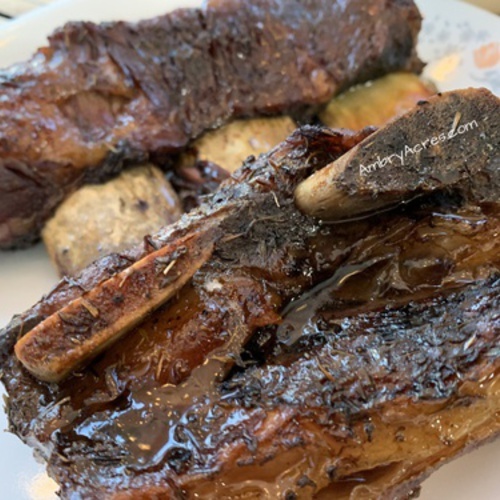 Beef Short Ribs on a Platter