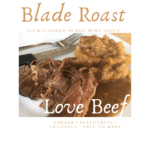 Blade Roast with mashed potatoes and red wine sauce