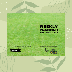 six month weekly planner june to december 2023