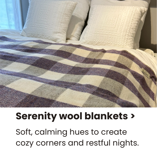 Ambry Acres Serenity Collection 100% Wool Blankets