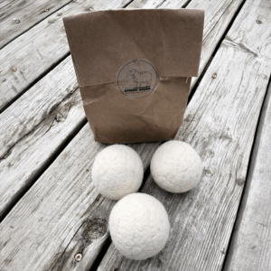 Wool Dryer Balls. Set of 3 in packaging
